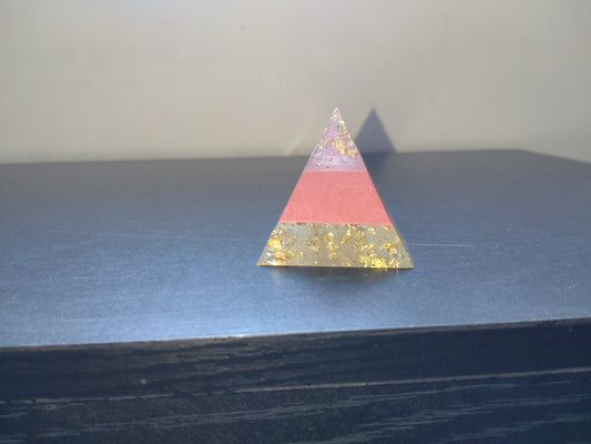 Pink and Gold Pyramid